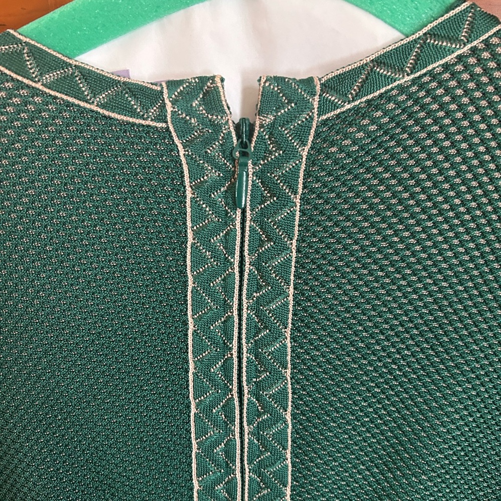 Herve Leger Chic Green Fringe Dress - Picture 5 of 6